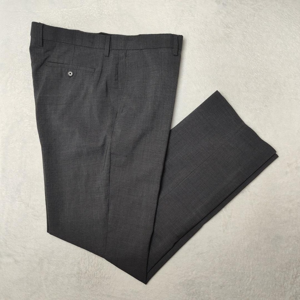 Banana Republic Pants Mens 36x34 Gray Slim Wool Spandex Marzotto Dress Slacks